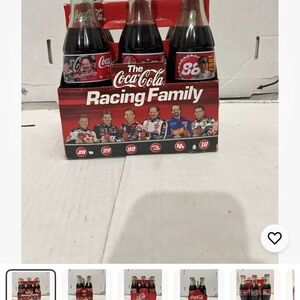 Coca-Cola Racing Family Collectible Bottles Set New!
